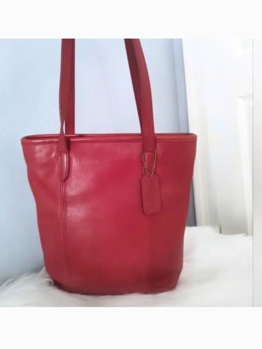 Coach 90s vintage tote Classic Lunch Tote #9077 leather 1990s EUC